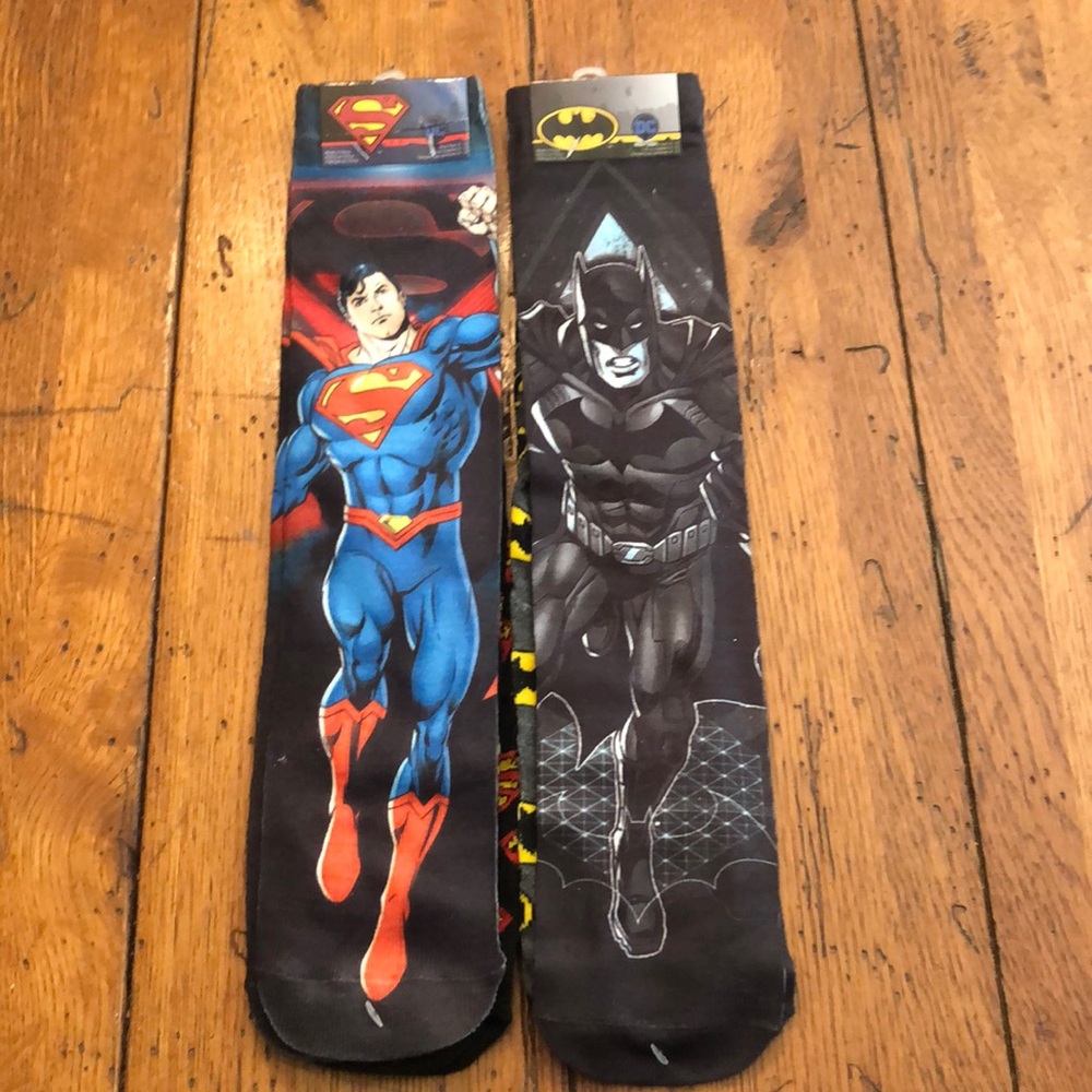 DC BATMAN/SUPER MAN SOCKS